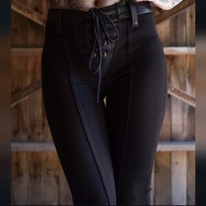 Toxic Vision Black Velvet Bullet Pants